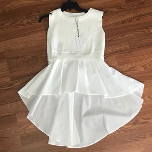 Sweater tunic with flare